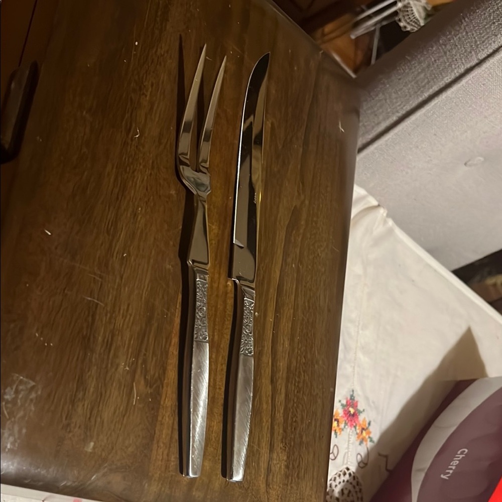 Silver Fork and Knife Set